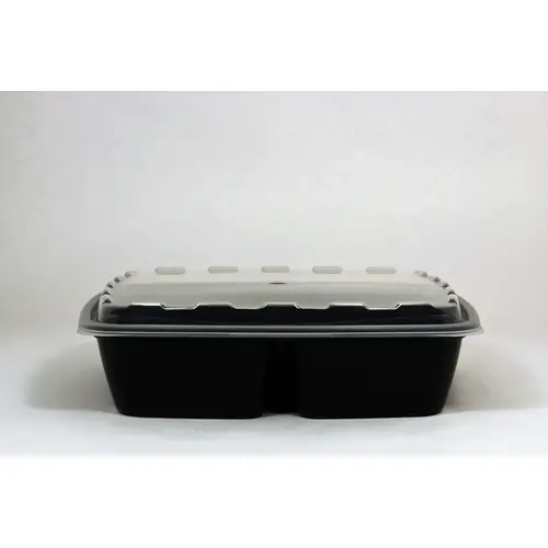 CUBEWARE SG-M-3048B-V SQUARE BLACK CONTAINER 48OZ