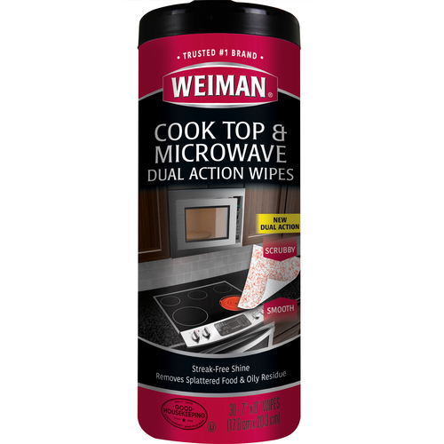 Weiman Products Cook Top & Microwave Wipes, 30 Count