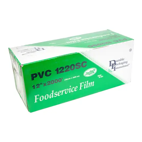 Durable PVC1220 Durable Packaging Cutterbox Film 12X2000, 1 Roll