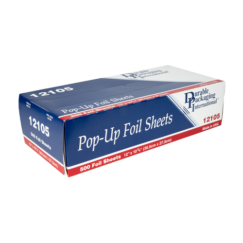 Durable 12105 Durable Packaging 12"X 10 3/4" Foil Sheets, 500 Each - pack of 3000