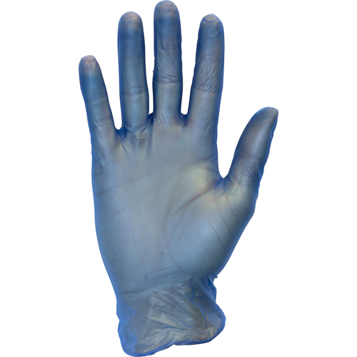 The Safety Zone Blue Small Vinyl Powder Free Glove, 1 Each