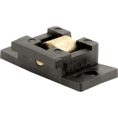 13/32" Flat Edge Solid Brass Window Roller with 3/4" Black Plastic Housing for Amsco Windows