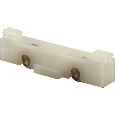 3/8" Flat Edge Tandem Brass Window Roller with 2" Wide Housing