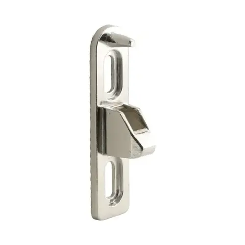 3/4" Wide Chrome Plated Lock Keeper with 1-11/16" Screw Hole Centers