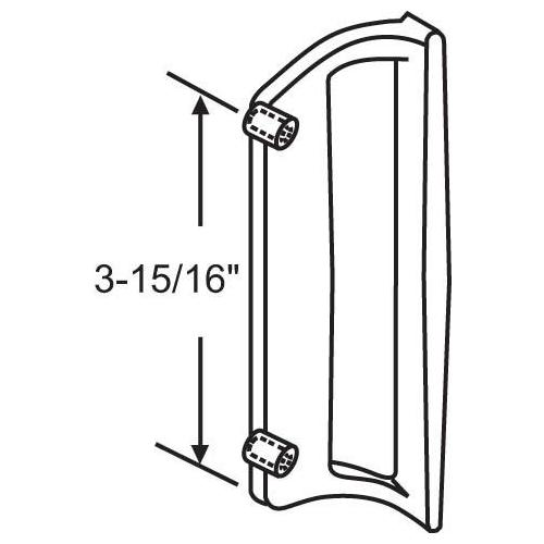 PD HANDLE PULL WHITE