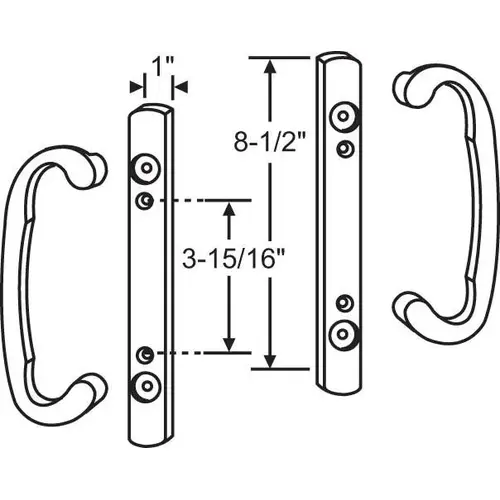 Dummy Handle Set Bronze