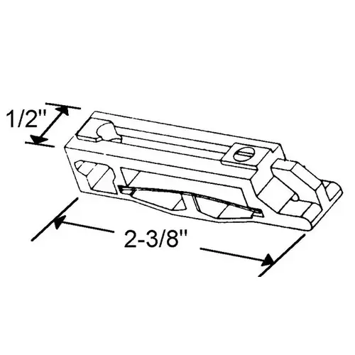 Brixwell 86-24 Heavy Duty Friction Shoe ASSY .025" STL WHT