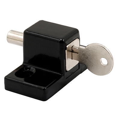 Black Push-In Keyed Lock