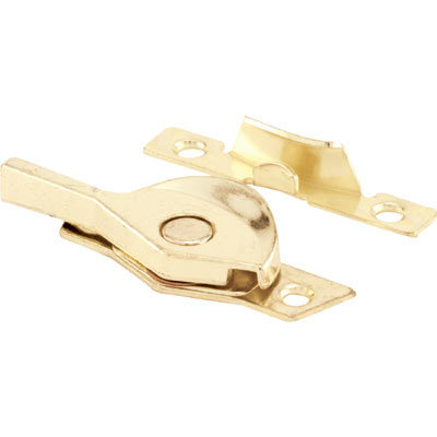 Brass Double Hung Window Sash Lock with 1-7/8" Screw Holes