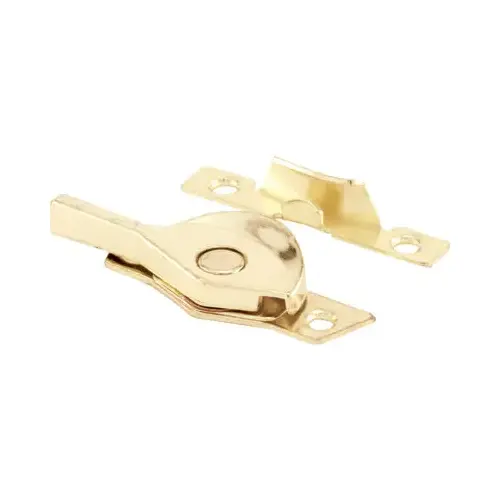 Brass Double Hung Window Sash Lock with 1-7/8" Screw Holes