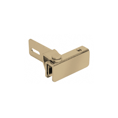 CRL 3401825 Brass NoBore Overlay Glass Door Hinges