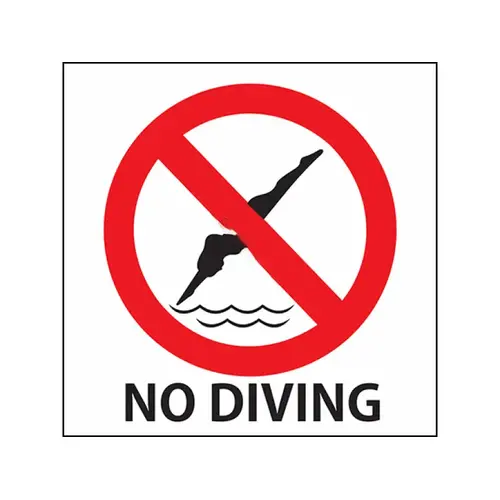 Non-skid Red And Black'ternational Female No Dive Symbol