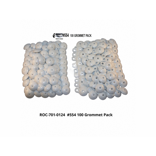 Rocky's Reel Systems 554 2pc 1.5" White Plastic Grommet