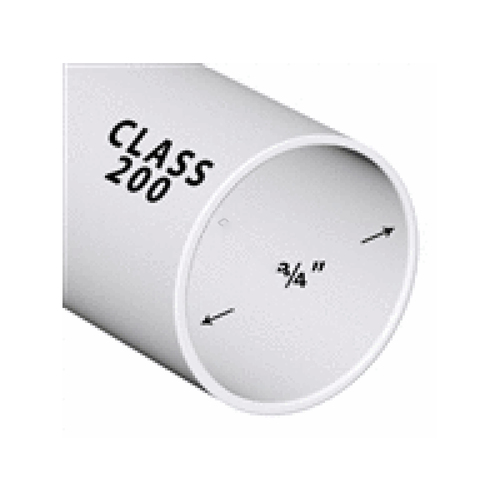 2.5 Rt 200 Wht P 2.5" Cl200 Rt Pvc Pipe