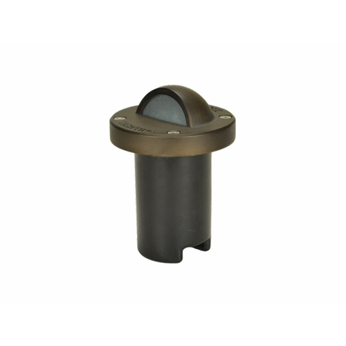 Weathered Brass Led Nova Well Light With Eyelid Top 12v 2700k