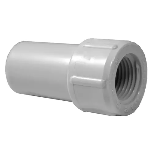 1" X .5" Spigot X Fpt Push Fitting Female Adapter White