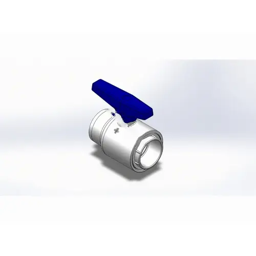 Econo-seal 2.5" Pvc Ball Valve Sktxskt White