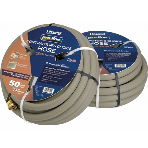 UNDERHILL INTERNATIONAL H58-075PRO-G Underhill 5/8"x75' Gold Proline Hose