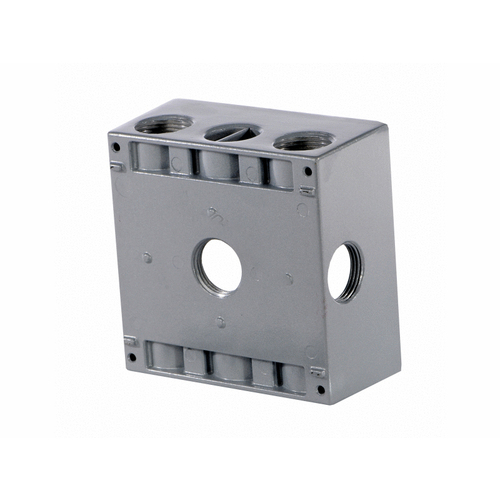 2-gang Box W/ 7 .75" Holes Side Entry