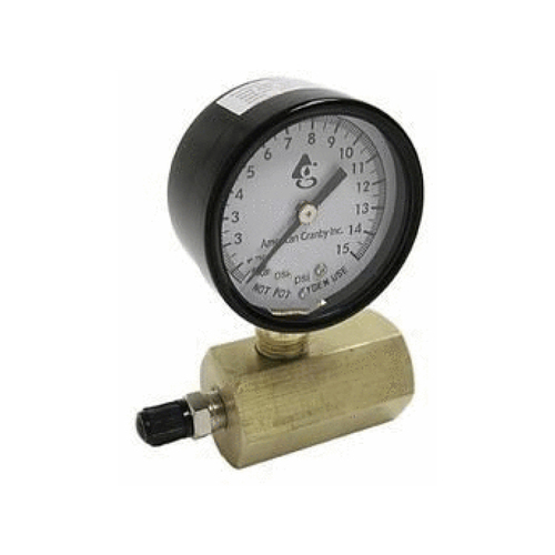 3/4 Ftp Gas Test Gauge 15 Psi