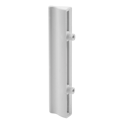 White Plastic Sliding Screen Door Outside Pull with 2-1/8" Screw Holes for Andersen Doors
