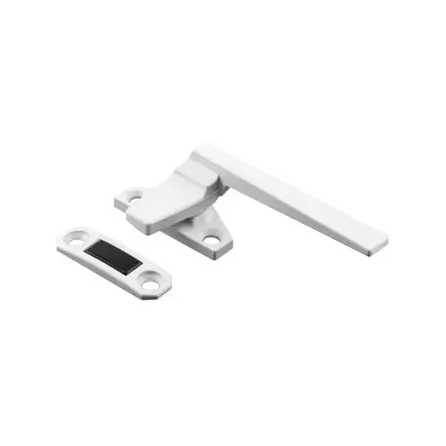 White Right Hand Casement Window Locking Handle with 1-1/2" Screw Holes