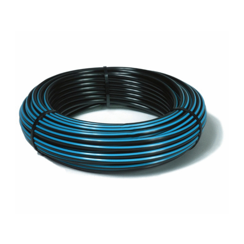 .75" X 500' Blue Stripe Polyethylene Dripline Hose