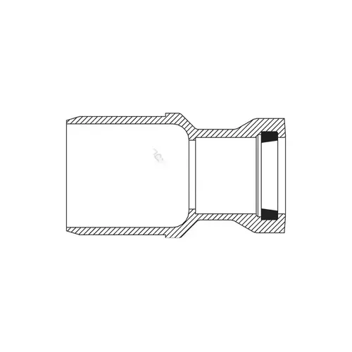 2" X 1.5" Pvc Reducer S.e.b. For Ips Pressure Pipe