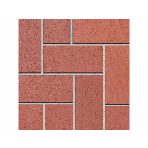 Pacific Clay Brick Products 074300200 8 x 4"  Solid Paver; Sunset Red, 8 x 4 Inch, 2-1/4 Inch Thick, 510/Pallet, 4.5/sq-ft