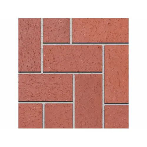 Pacific Clay Brick Products 074300200 8 x 4"  Solid Paver; Sunset Red, 8 x 4 Inch, 2-1/4 Inch Thick, 510/Pallet, 4.5/sq-ft