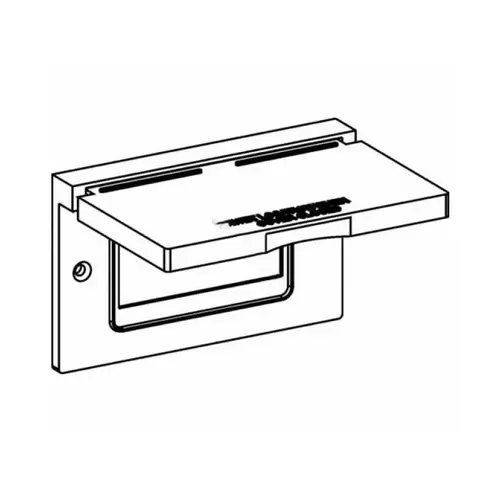 Gry Horizontal 1-gang Cover Gfci