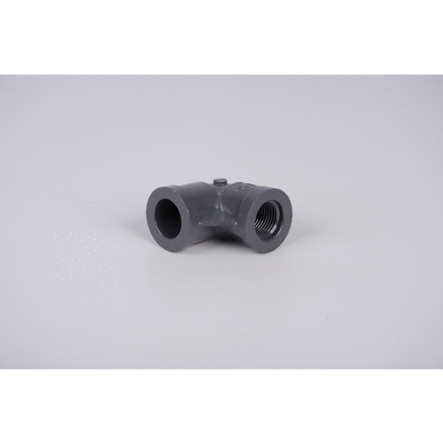 .5" Black Sch 80 Pvc 90 Degree Elbow Slip X Fipt