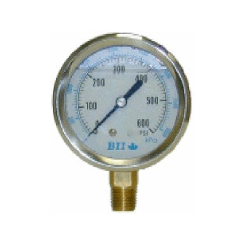 Boshart Industries PG25-200-GNL 200psi Liquid Filled Gauge Lf