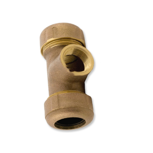 AQUALINE SCT-5 Aqualine .75"x1" Brass Compression Tee