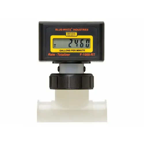 F1000 8" Flow Totalizer Black