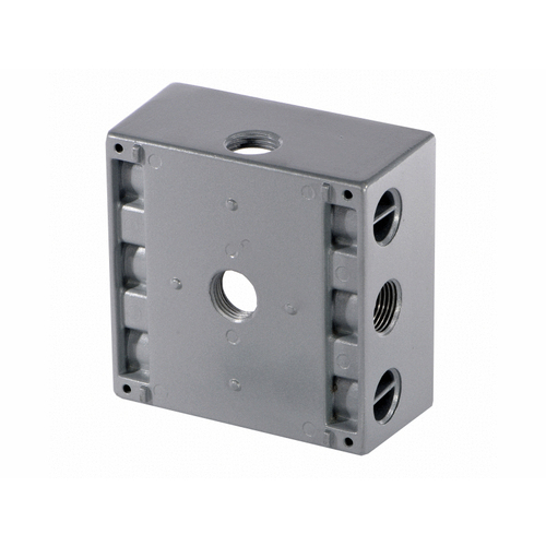 2-gang Box W/ 5 .5" Holes Side Entry