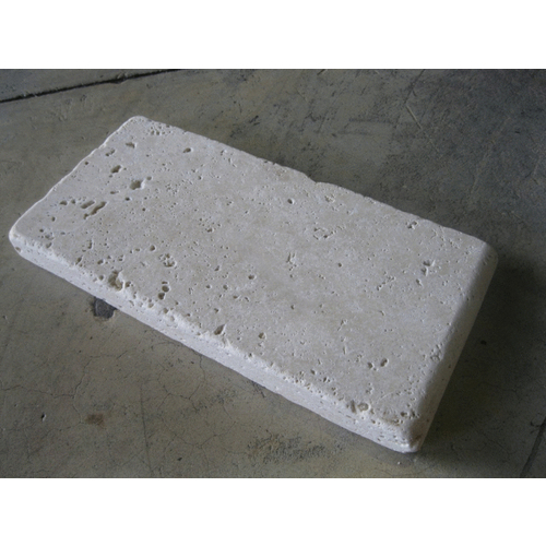 4"x9"x1.25" Ivory Tumbled Pool Coping