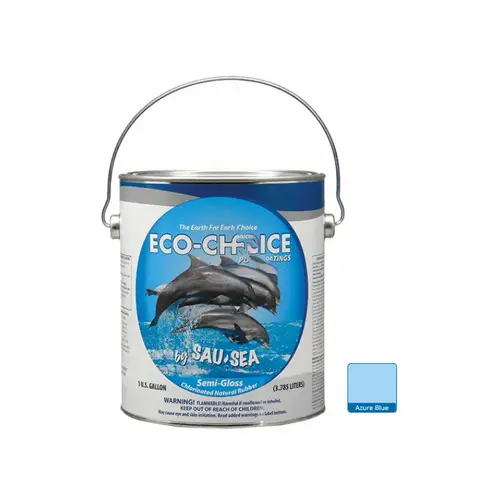 Sau-Sea Products 1ECPVSW 1 Gal Snow White Eco-choice Premium Grade Ultra High-gloss Vinyl Pool Paint