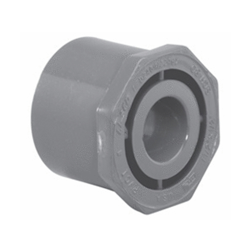 1.5" X 1" Sp X Slip Sch80 Reducer Bushing (flush Style) Gray