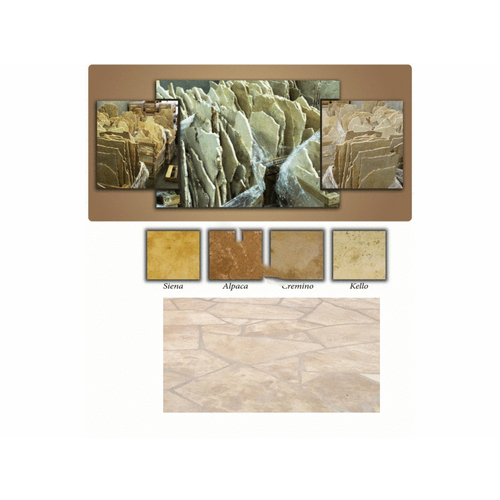 .75" Flagstone Siena Approx 180 Sqf Per Ton