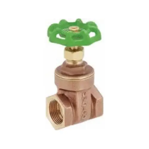 1" Lead Free Brass Gate Valve - Threaded & Sweat