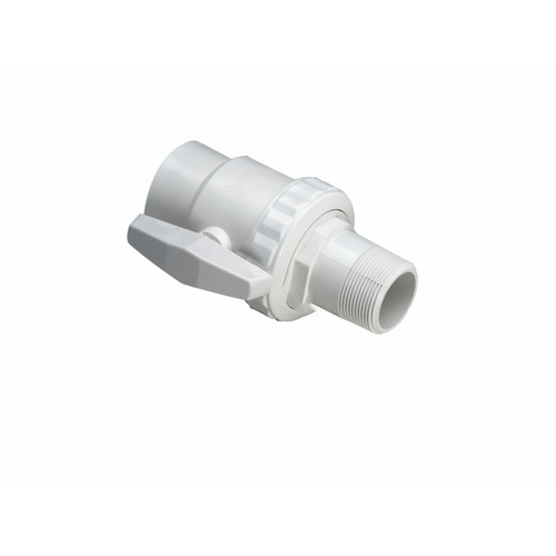 1.5" Pvc Ball Valve White