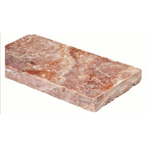 Atlantic Stone Source 2191 Peach Blend Tumbled French Pattern Travertine Pavers