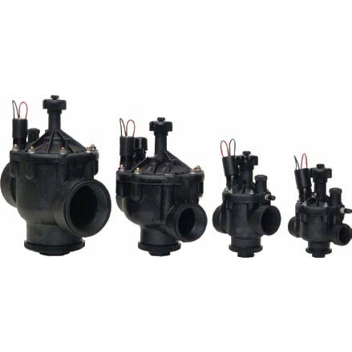 2" P-220 Series Plastic Electric In Line Globe/angle Valve Black