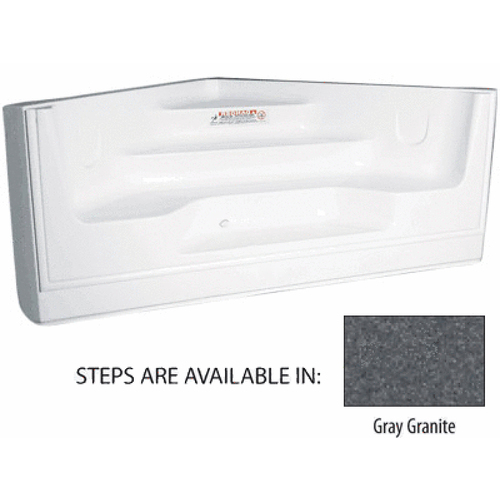 Latham Pool Products STP90CSCDGG1 Af Step Only Cntl Step I/s Corner 90 Gra Granit Gray Granite