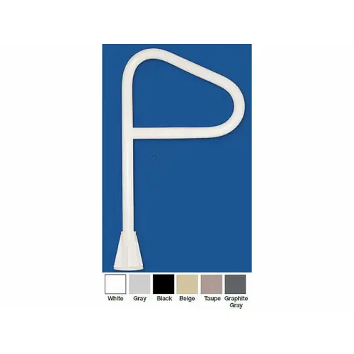 Saftron SF-24-LT-BK 18" Black Single Post Handrail