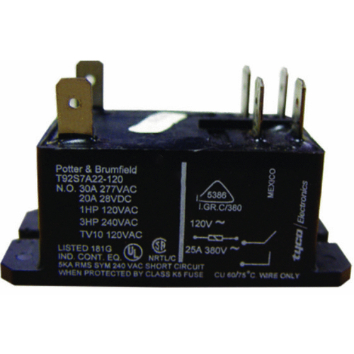 T92 Relay Dpst 30 Amp 120v