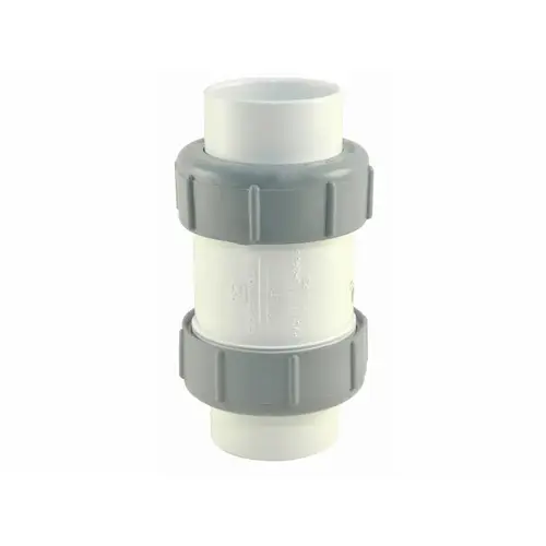 2" Compact True Union Spring Check Valve White