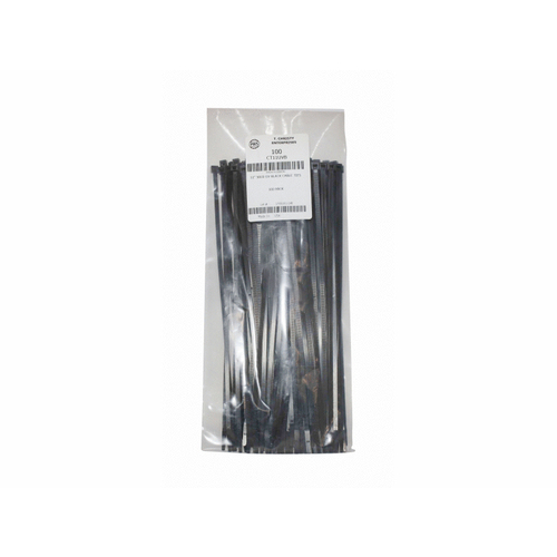 11" Uv Black Cable Tie 100 Pack