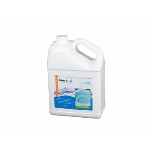 Great Lakes Bio Systems Y240-001-4X1G Gal Orb-3 Non-foaming Spa Enzymes Translucent Light Amber